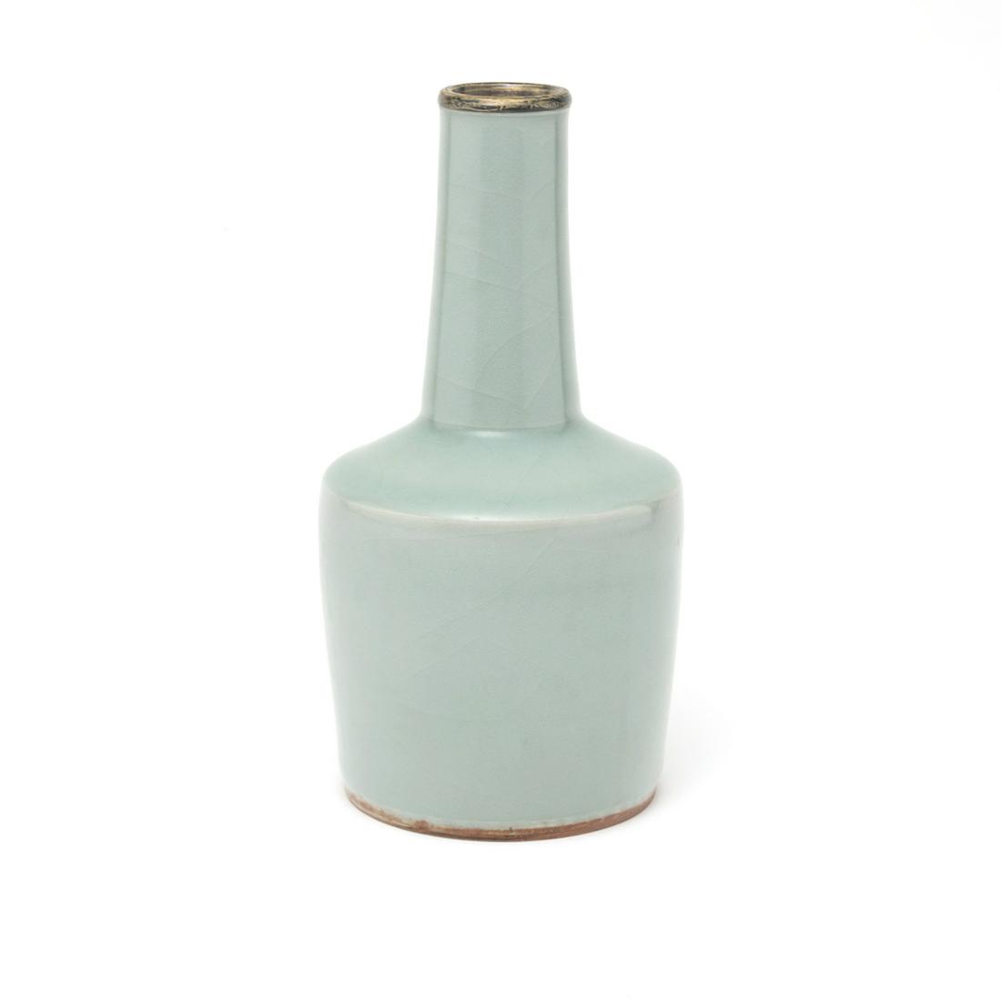 Chinese Longquan Celadon 'Kinuta' Vase (1 of 3)