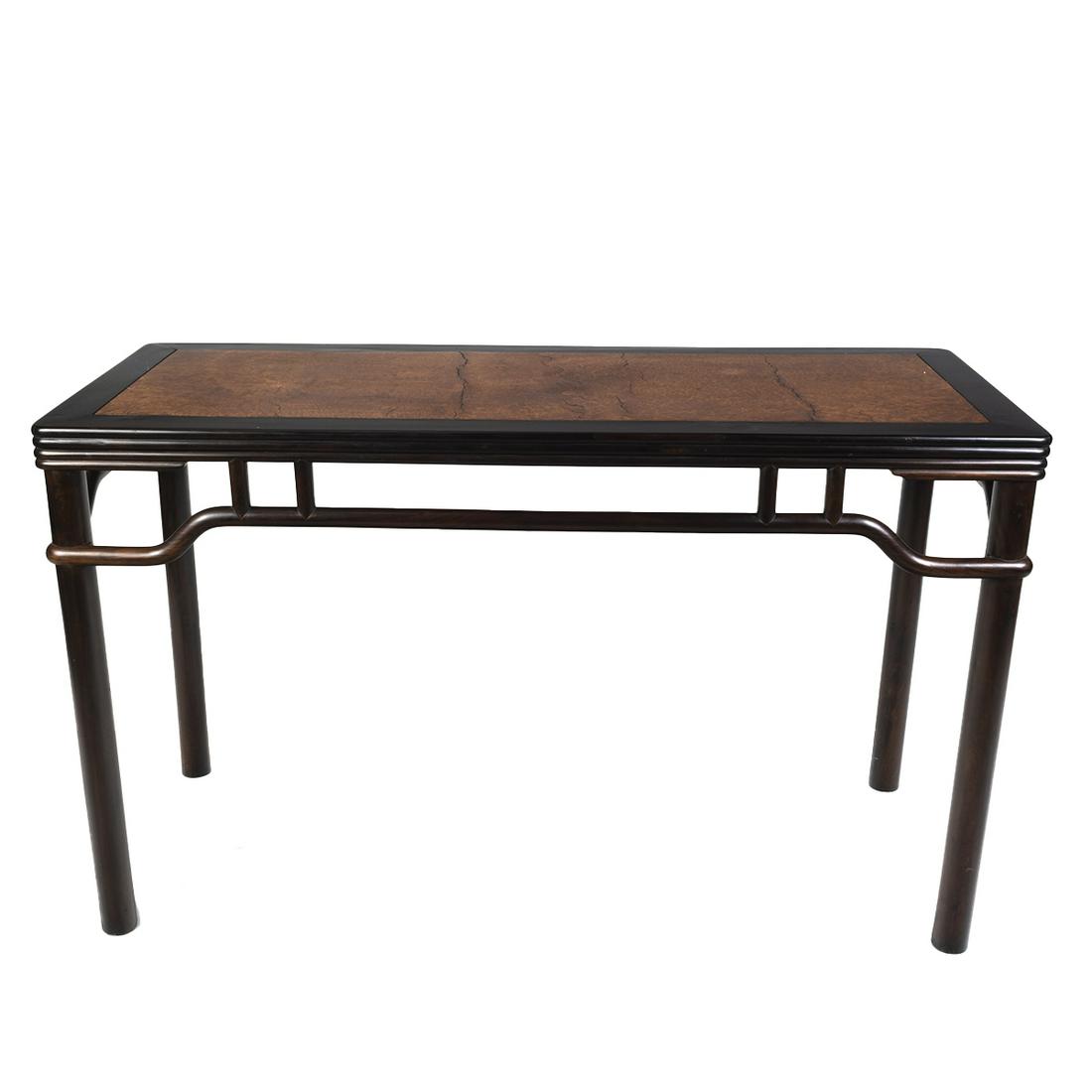 Zitan and Mixwood Painter's Table with Burl Wood Top (1 of 3)