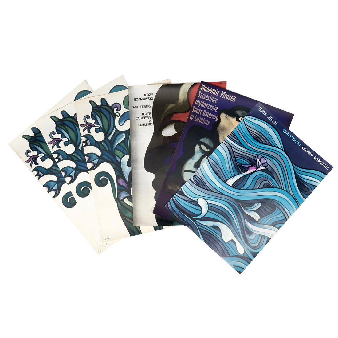 Jan Lenica, six Theater posters (1 of 4)