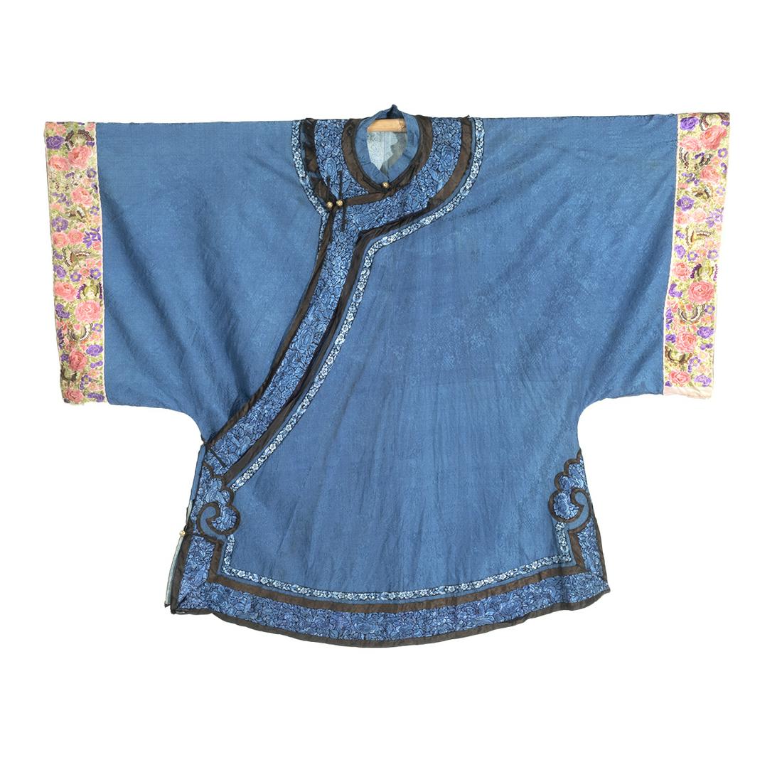 A Chinese Blue Ground Lady's Informal Robe (1 of 4)