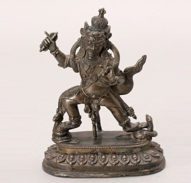 A Bronze Figure of Vajrapuni, Tibet, 18th/19th C
