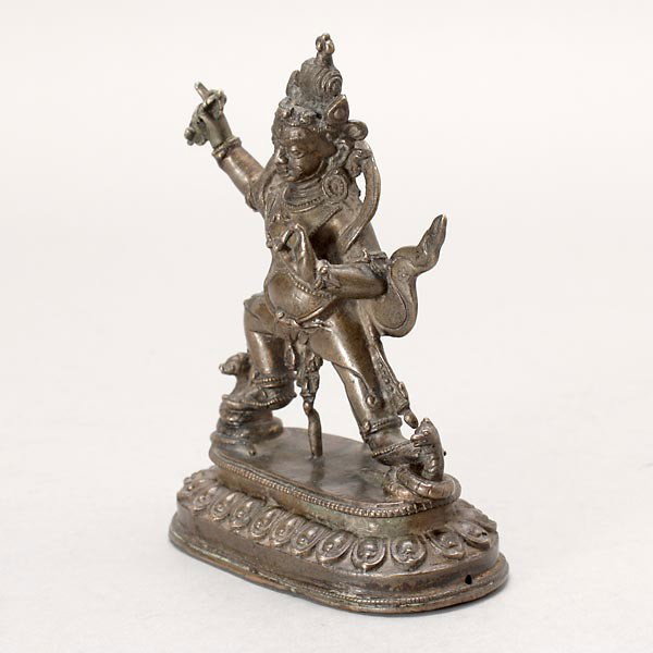 A Bronze Figure of Vajrapuni, Tibet, 18th/19th C - 2