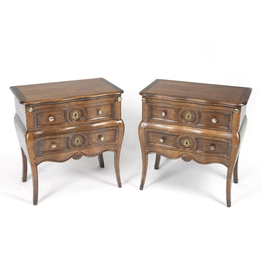 Pair of Don Rouseau Louis XV Style Nightstands (1 of 3)