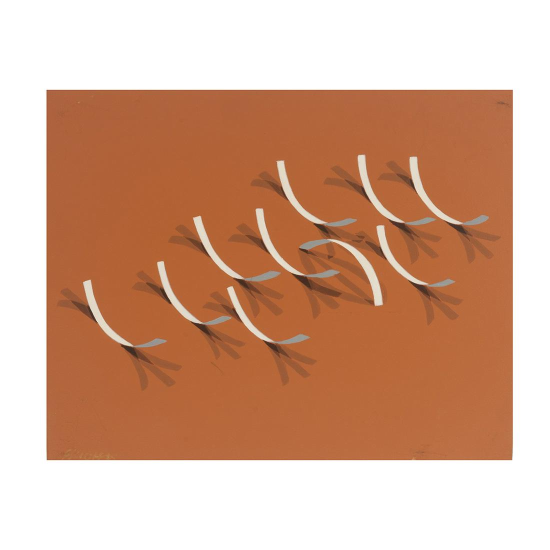 Manuel Hughes, Untitled, Ribbonscape Series, acrylic (1 of 3)