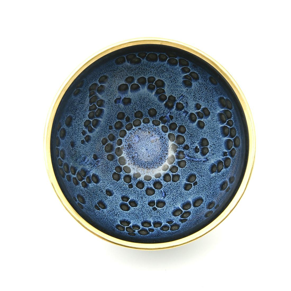 Chinese Rare Jian Blue Spotted Tea Bowl (1 of 4)