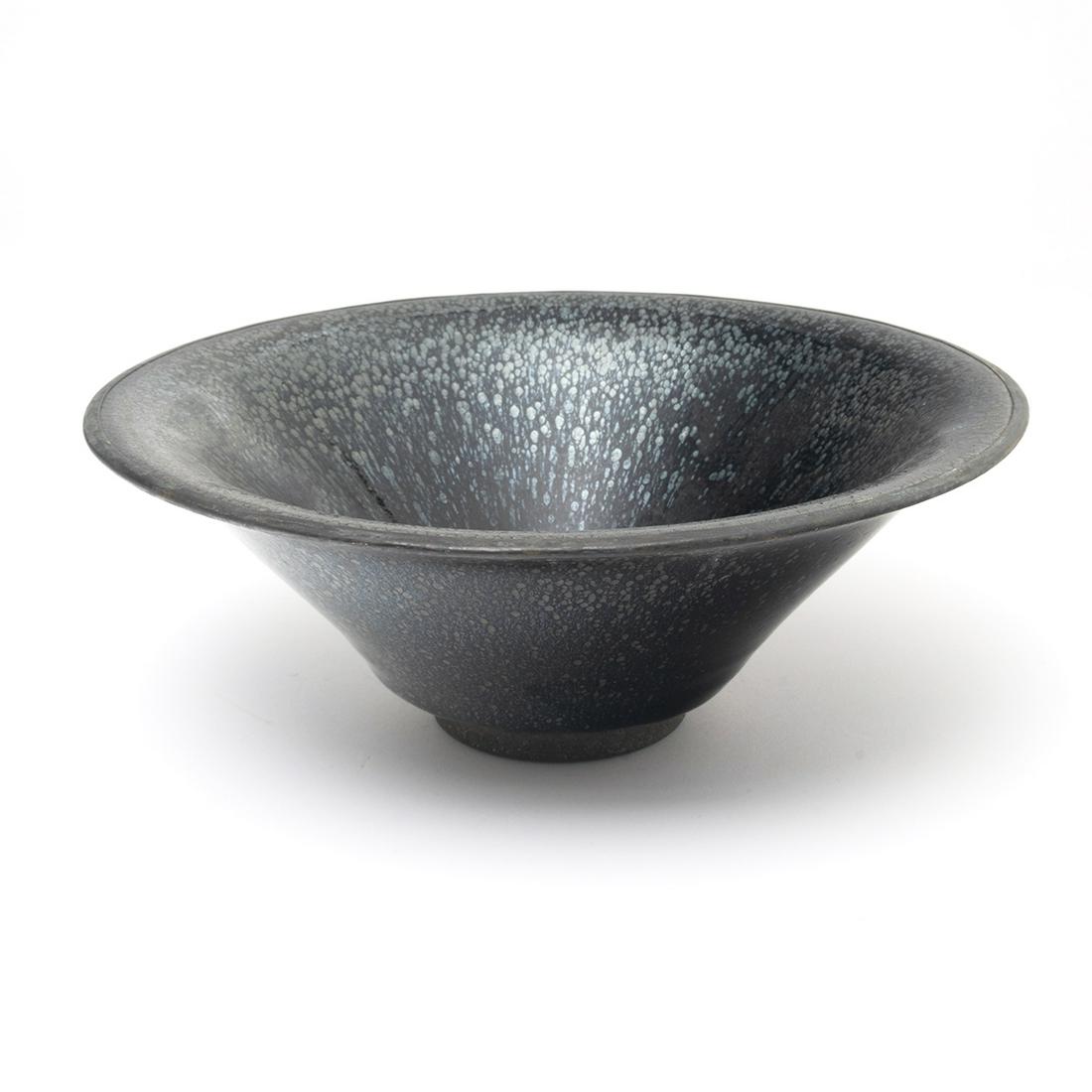 Chinese Large 'Oil-Spot' Jian Temmoku Bowl (1 of 4)