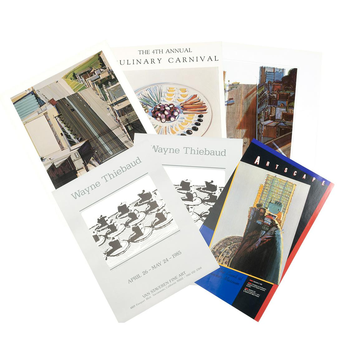 Wayne Thiebaud, six exhibition posters (1 of 3)