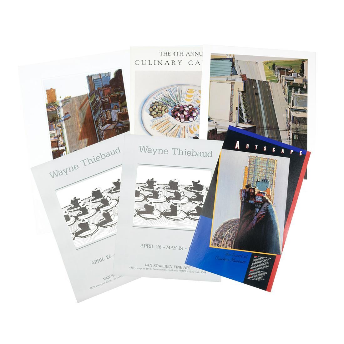 Wayne Thiebaud, six exhibition posters (1 of 3)