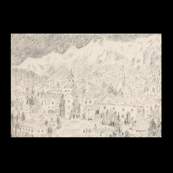 JAMES MOORE PRESTON, Five works: JAMES MOORE PRESTON (American 1873-1962) Five works: "Around Town" Charcoal on paper. Largest: 10 x 7 inches/ 25.4 x 17.8 centimeters. All Signed lower right "James Preston"