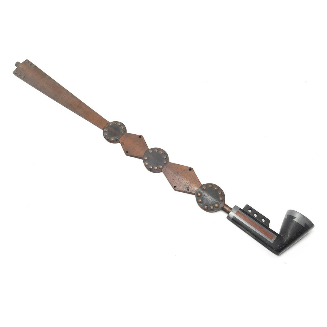 Native American Wood and Stone Pipe (1 of 3)