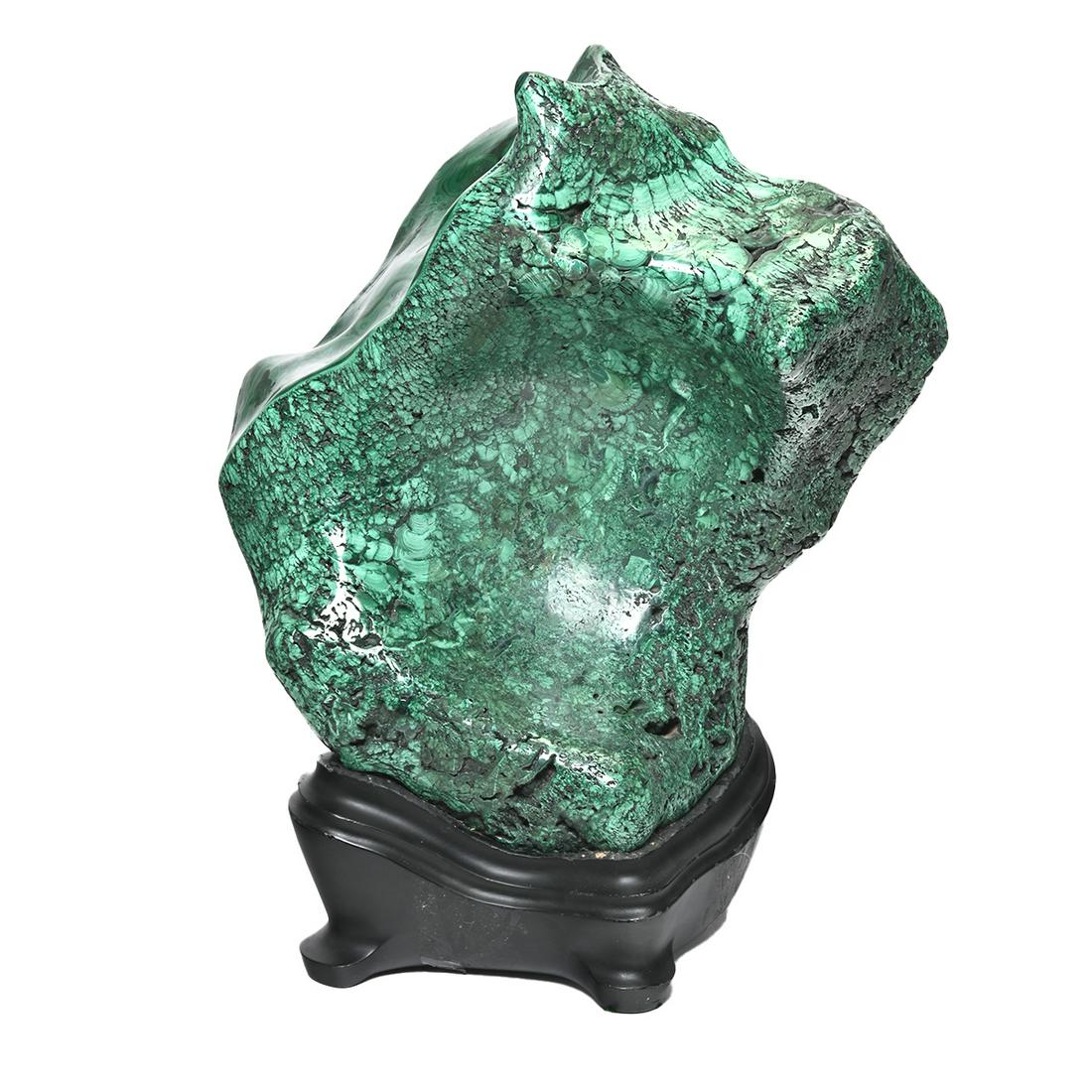 Large Malachite Boulder on Stand (1 of 5)
