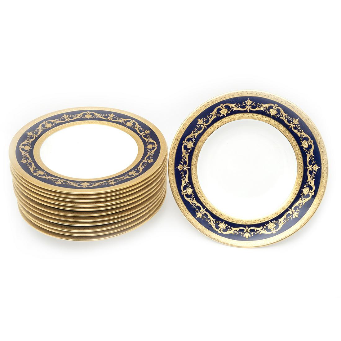 Set of Twelve Minton for Tiffany Porcelain Soup Plates (1 of 3)