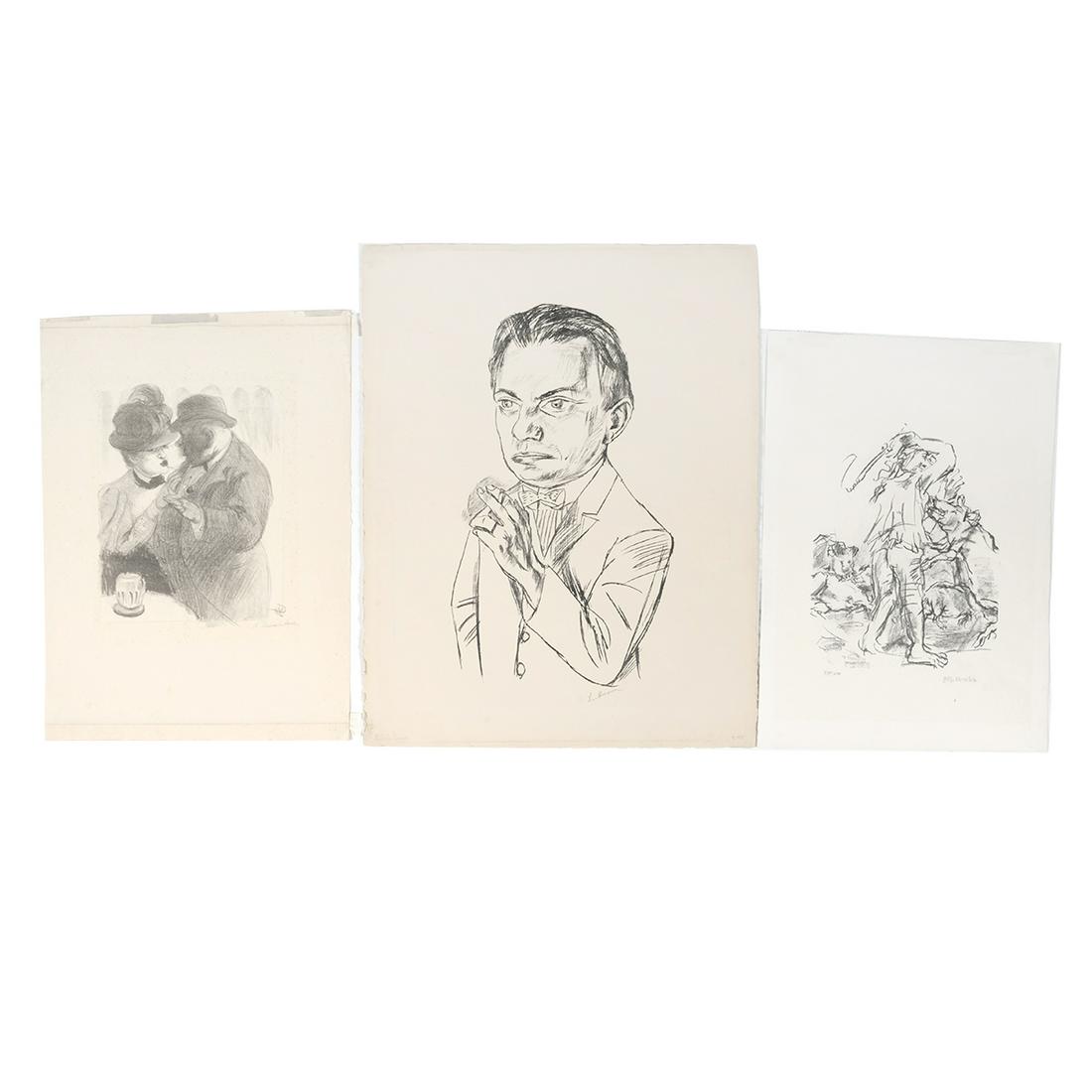Three Lithographs, incl. Beckmann, Kokoschka (1 of 2)