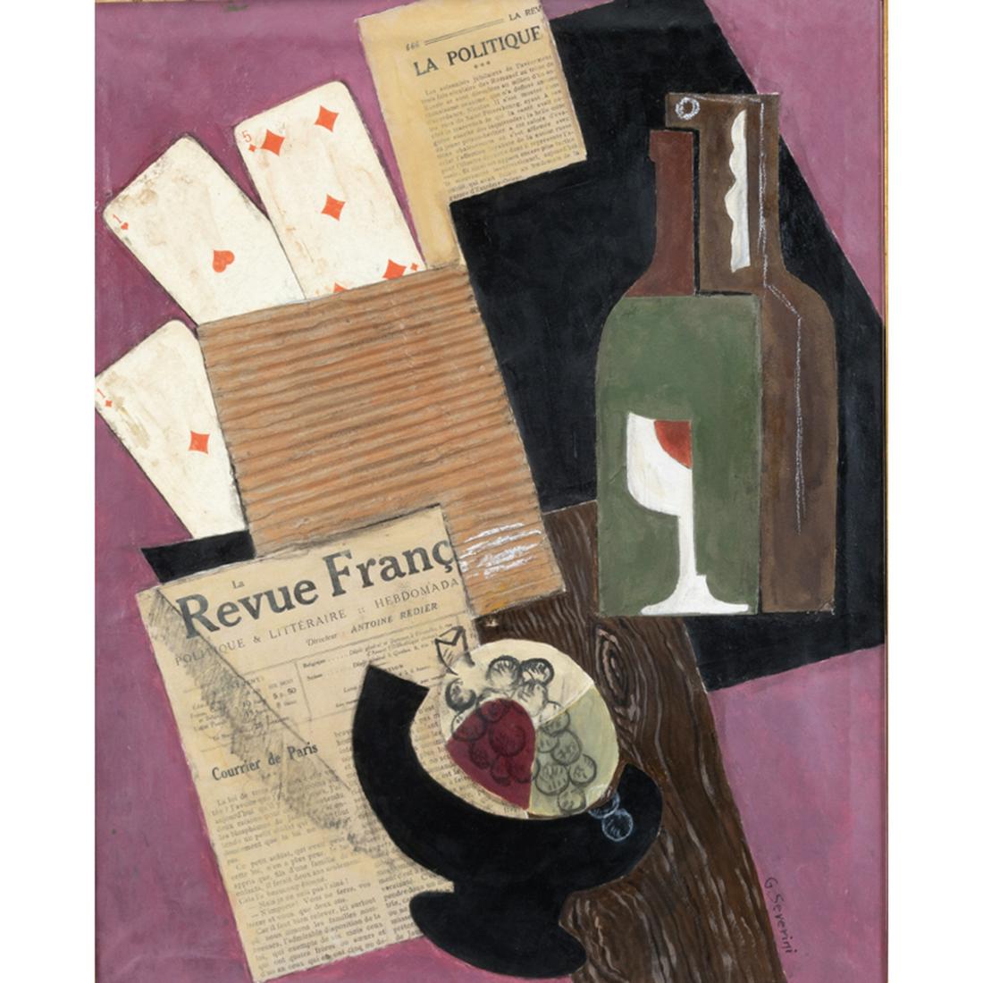 In the Manner of Gino Severini, mixed media collage (1 of 4)