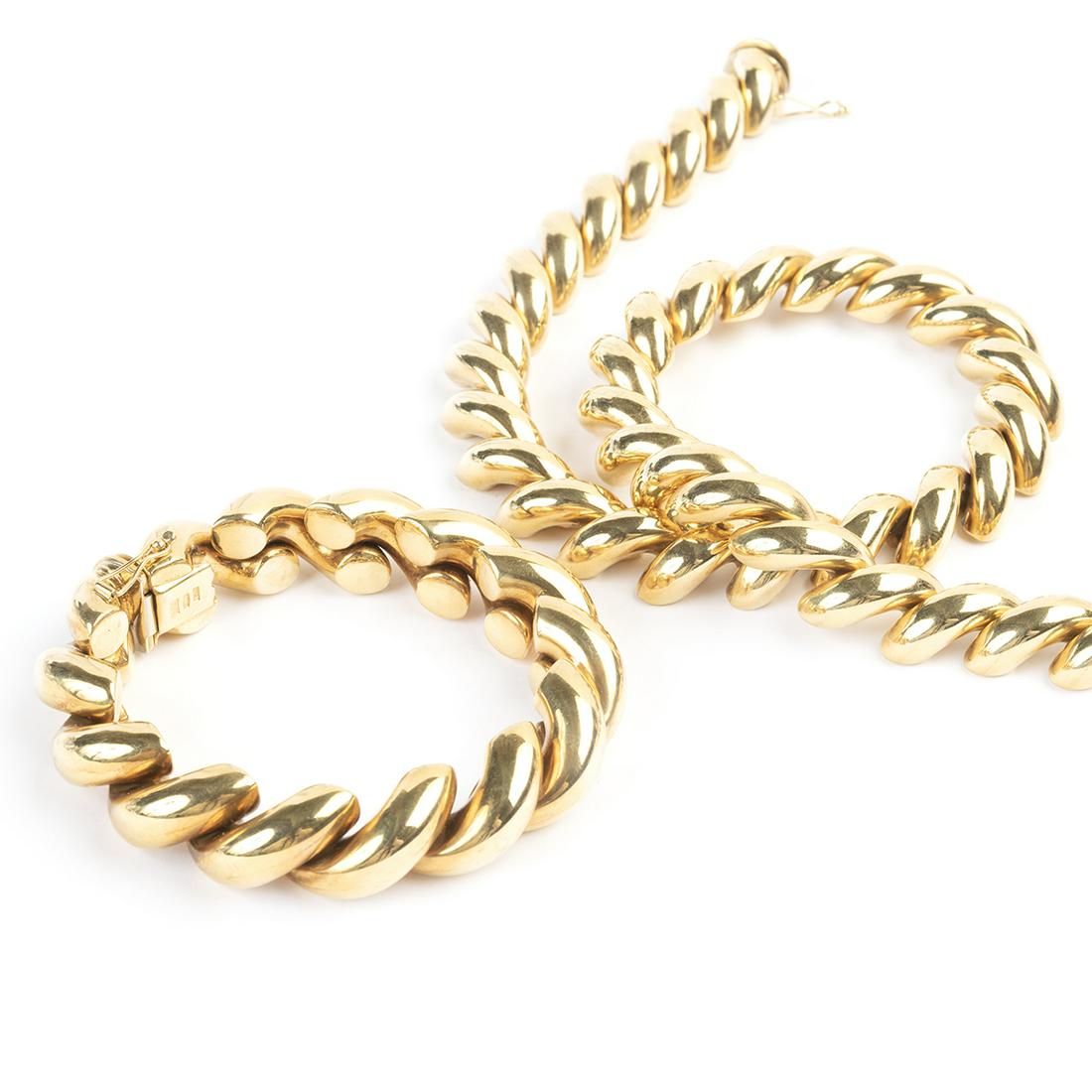 18k Yellow Gold Jewelry Suite (1 of 5)