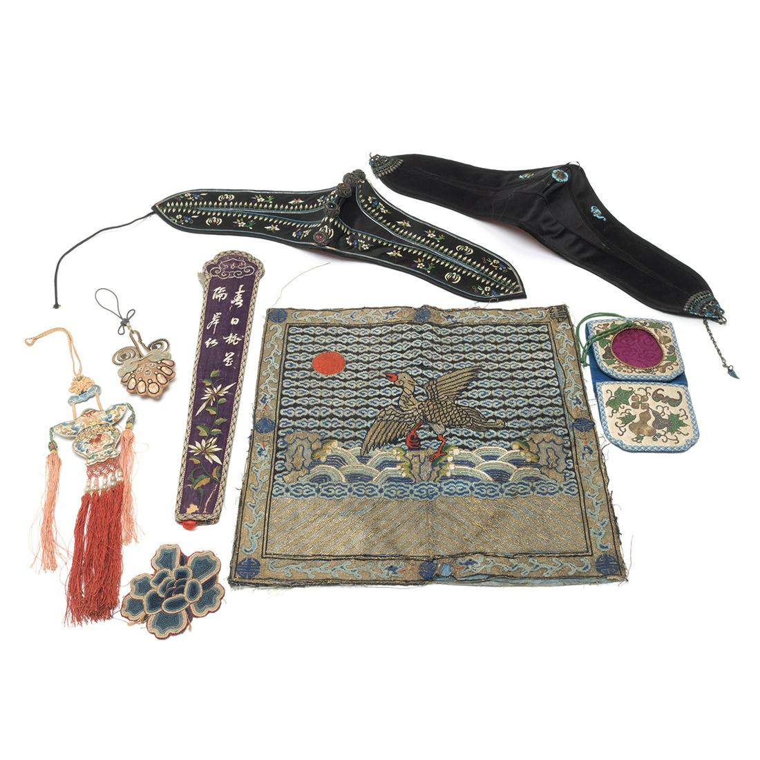 A Group of Chinese Silk Embroideries. (1 of 4)