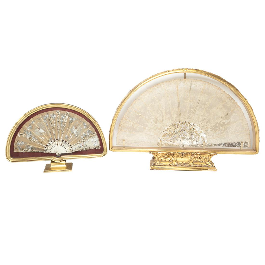 Two 19th Century French Lace Fans (1 of 3)
