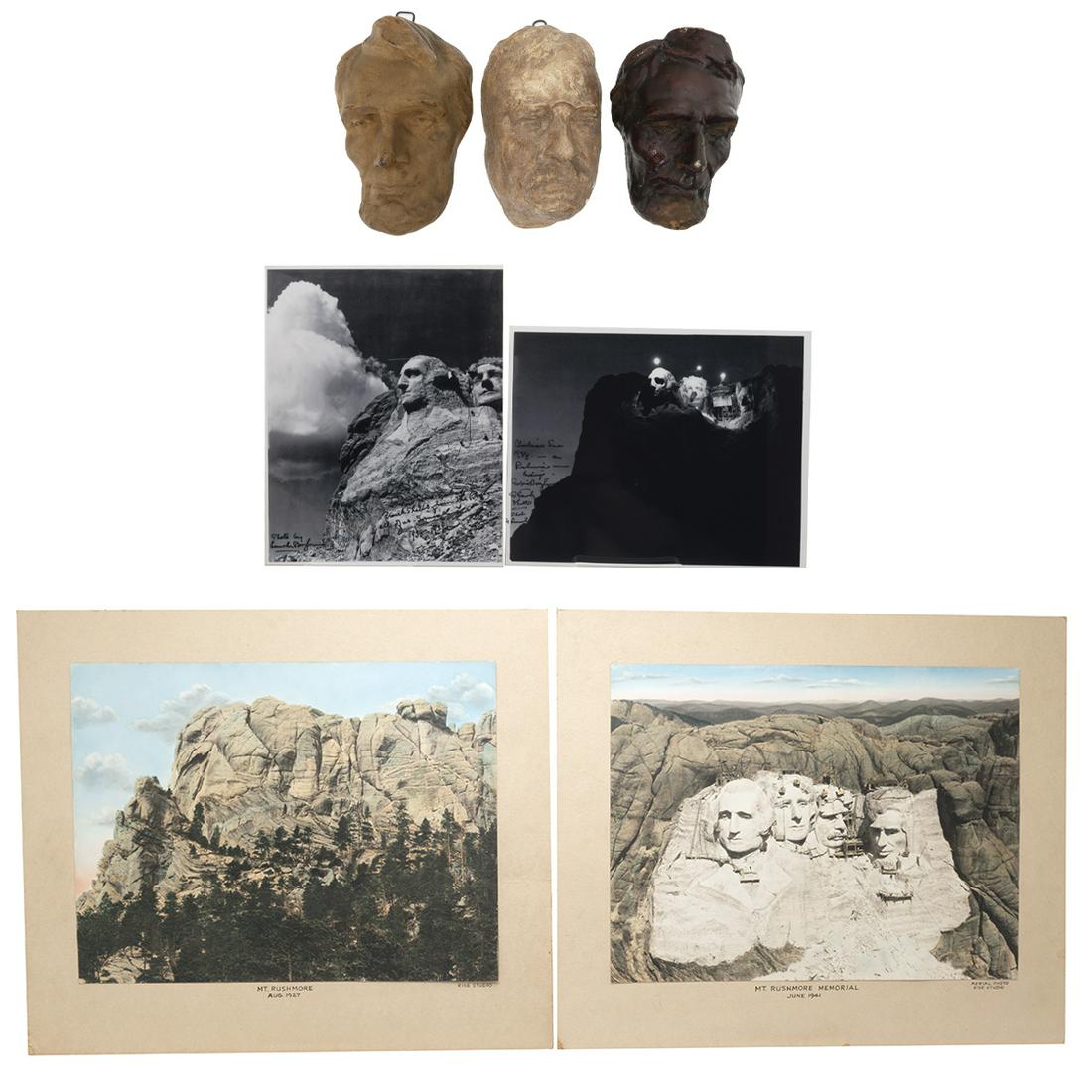 Three Maquettes for Mt. Rushmore, and Photos (1 of 4)