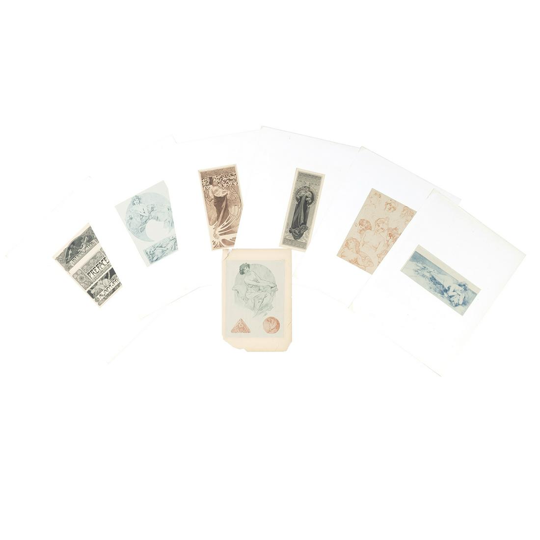 Alphonse Mucha, Seven Lithographs, Decoratifs (1 of 3)