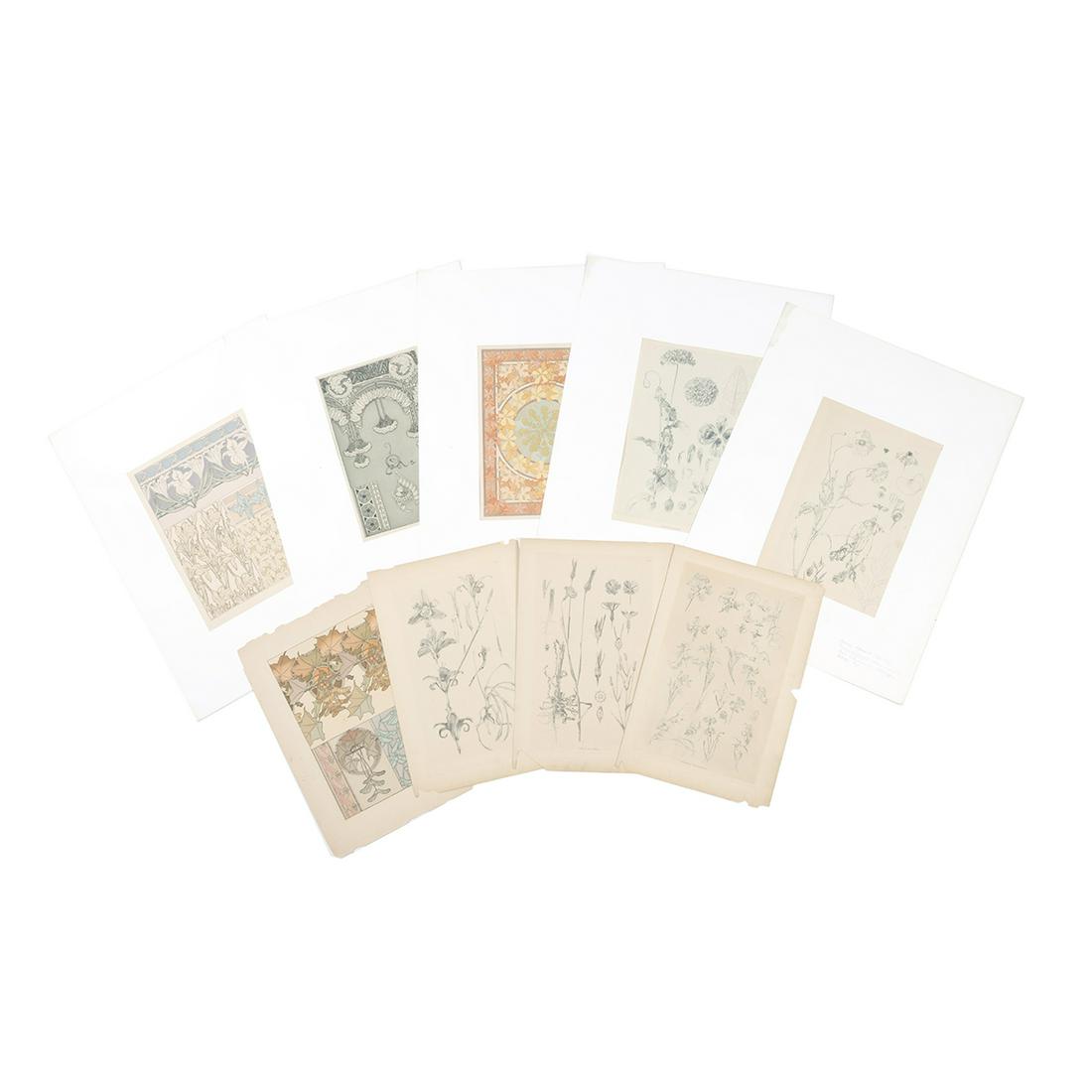 Alphonse Mucha, Nine Lithographs, Decoratifs (1 of 2)