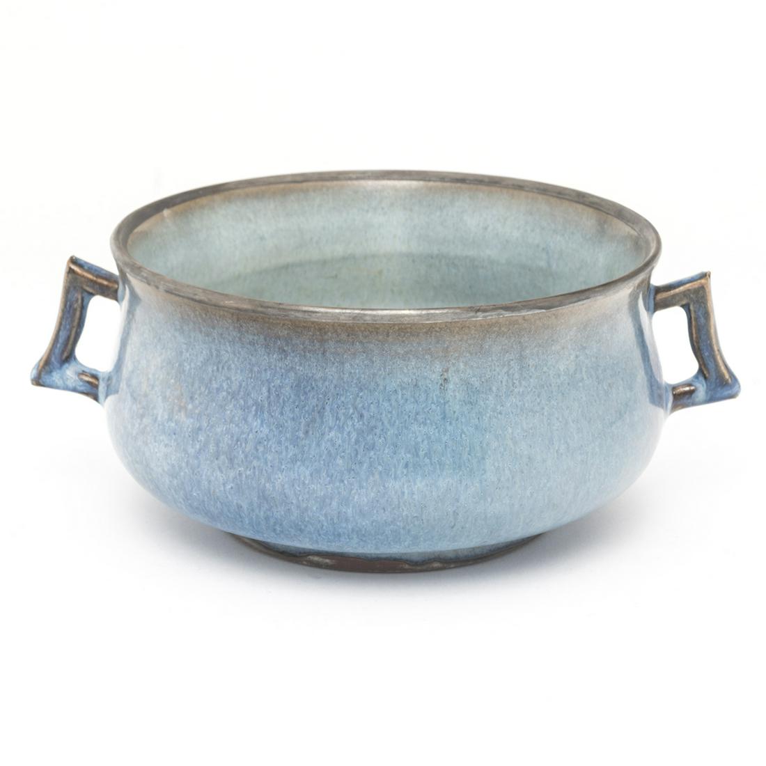 Chinese Jun 'Sky Blue' Incense Burner (1 of 3)