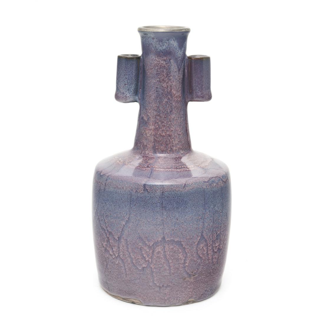 Chinese Lavender Glazed Jun Mallet Vase (1 of 3)