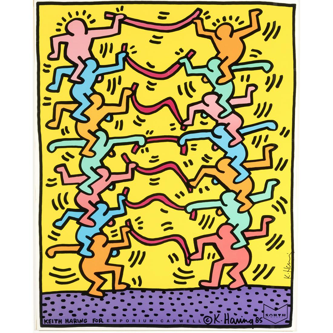 Keith Haring, Emporium Capwell, signed poster (1 of 5)