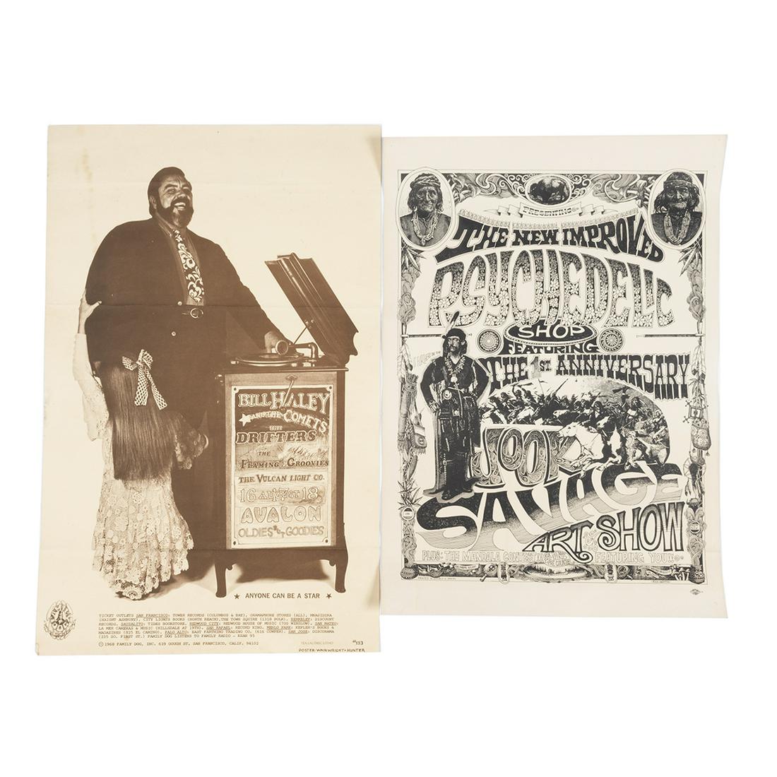 Two 1960s Posters Including Bill Haley Family Dog (1 of 1)