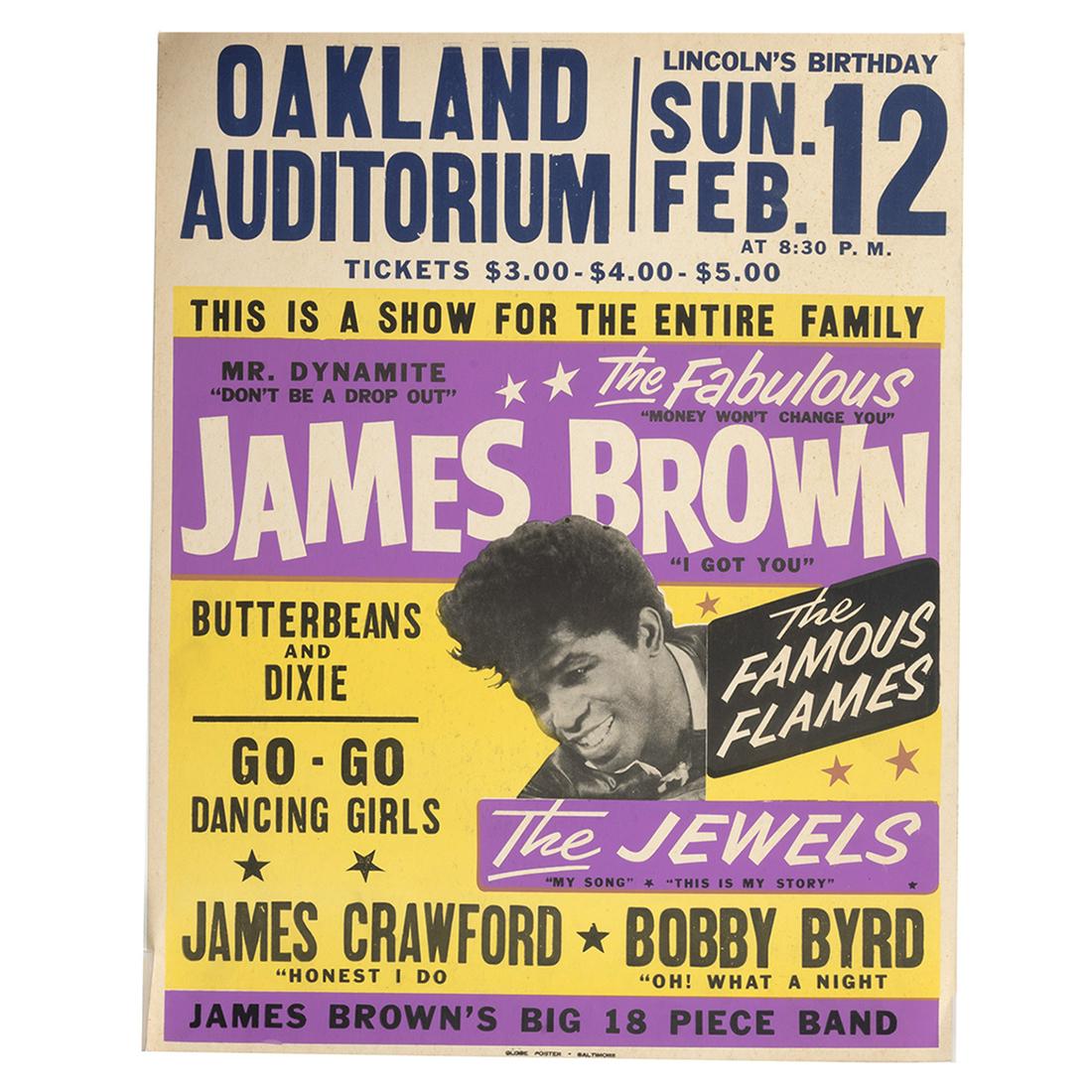 James Brown Oakland Community Theatre 1967 Poster (1 of 2)