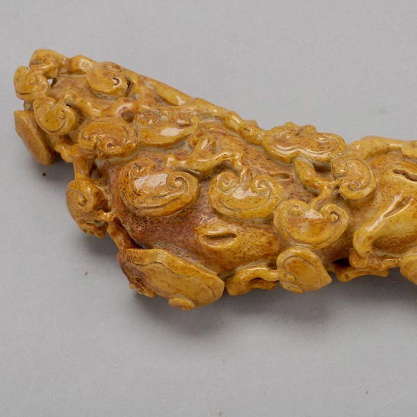 Two Carved Objects, - 5