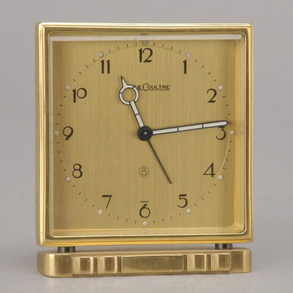 Le Coultre Swiss Desk Clock: Le Coultre Swiss Desk Clock {Dimensions 3 1/4 x 2 7/8 inches}