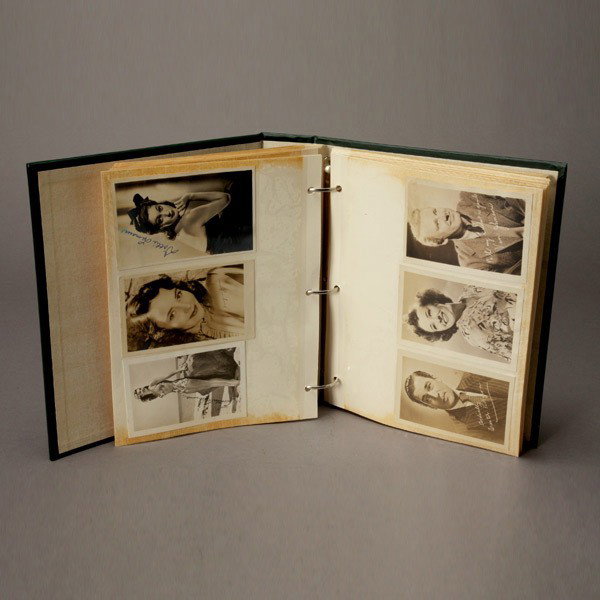 1940s Hollywood Photos in Album: (180): 1940s Hollywood Photos in Album: including John Garfield; Frank Sinatra; Rita Hayworth; Robert Taylor; Greer Garson; Jack Benny; Ida Lupino; Gene Autry; Humphrey Bogart; Bob Hope; Charlie Chaplin; Car