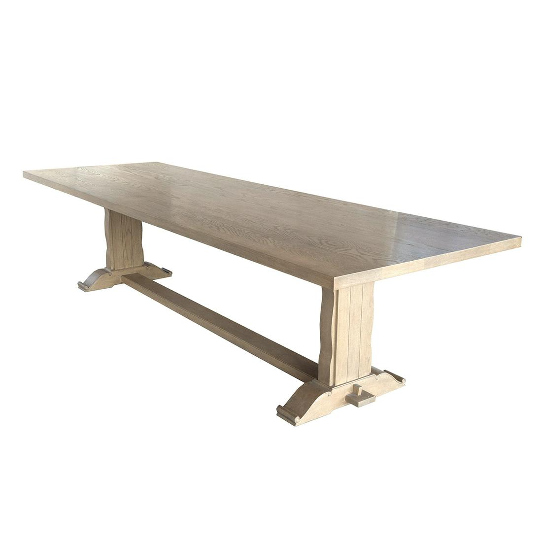 Custom Built Trestle Dining Table (1 of 2)