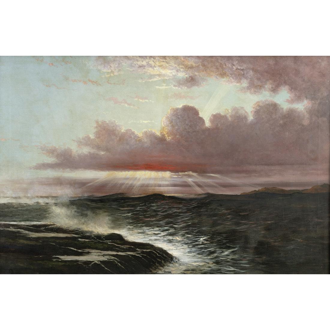 Charles Theller Wilson, Seascape, oil (1 of 5)