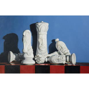 Michael Beck, First Line of Defense, oil: MICHAEL BECK (American, born 1943), "First Line of Defense," 2007, oil on canvas, (approximate dimensions - canvas: 12 H x 18 L x 1 5/8 D inches); titled, signed, and dated lower edge. Condition: Abra