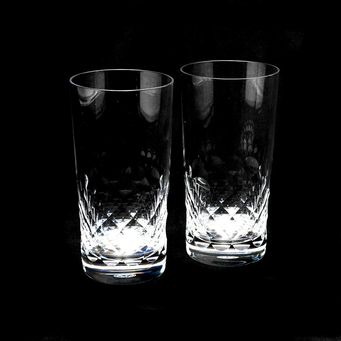Eight Baccarat Crystal Palerme Highball Glasses