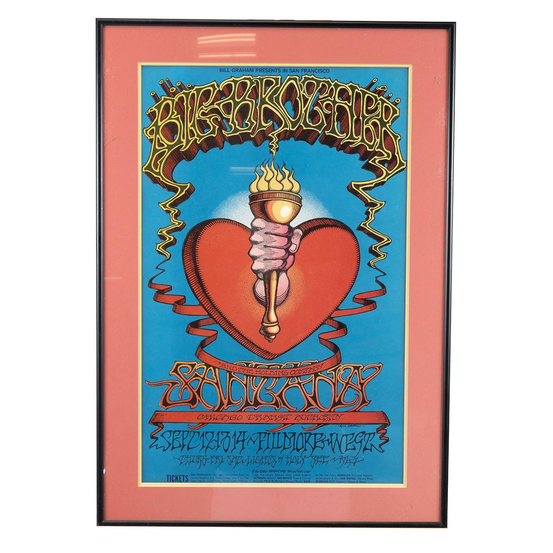 Big Brother and Santana 1968 BG 136 Poster (1 of 2)