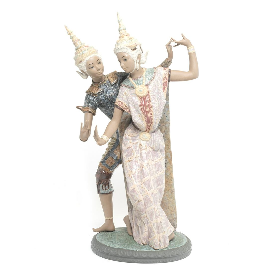 Lladro Thailandeses Figural Group with Box (1 of 2)