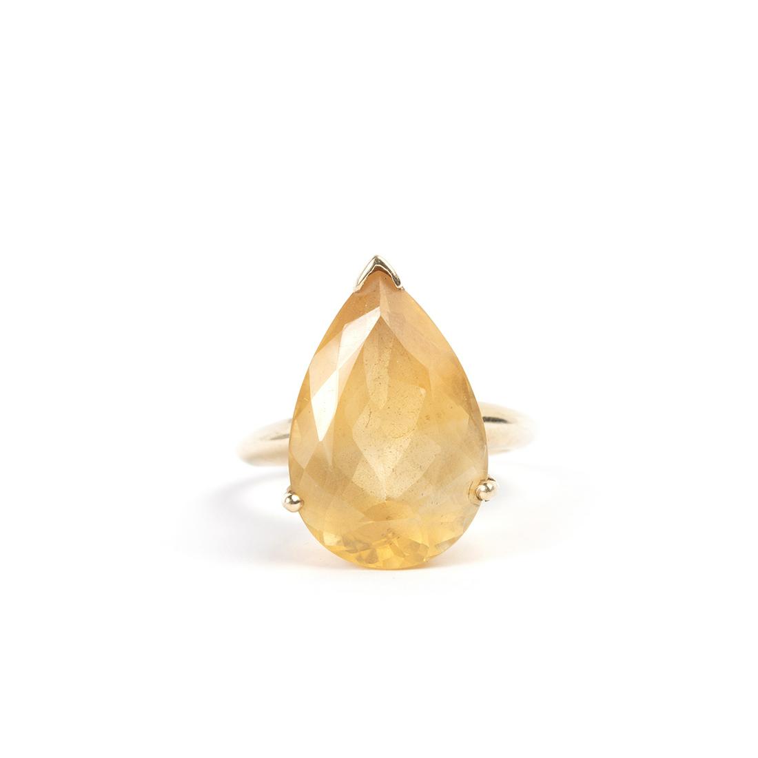 Citrine, 14k Yellow Gold Ring. (1 of 2)