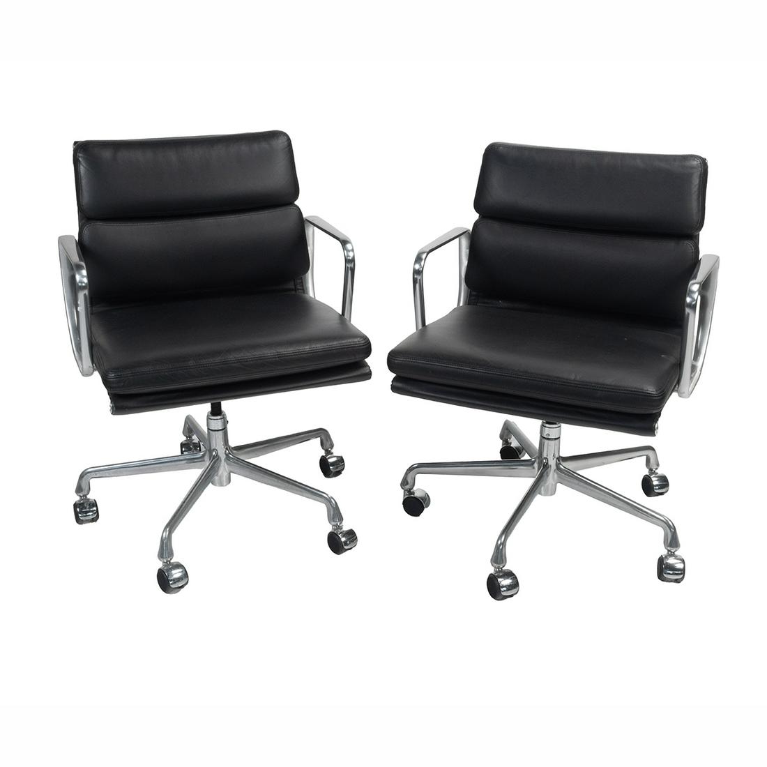Pair of Eames For Herman Miller Soft Pad Chairs (1 of 3)