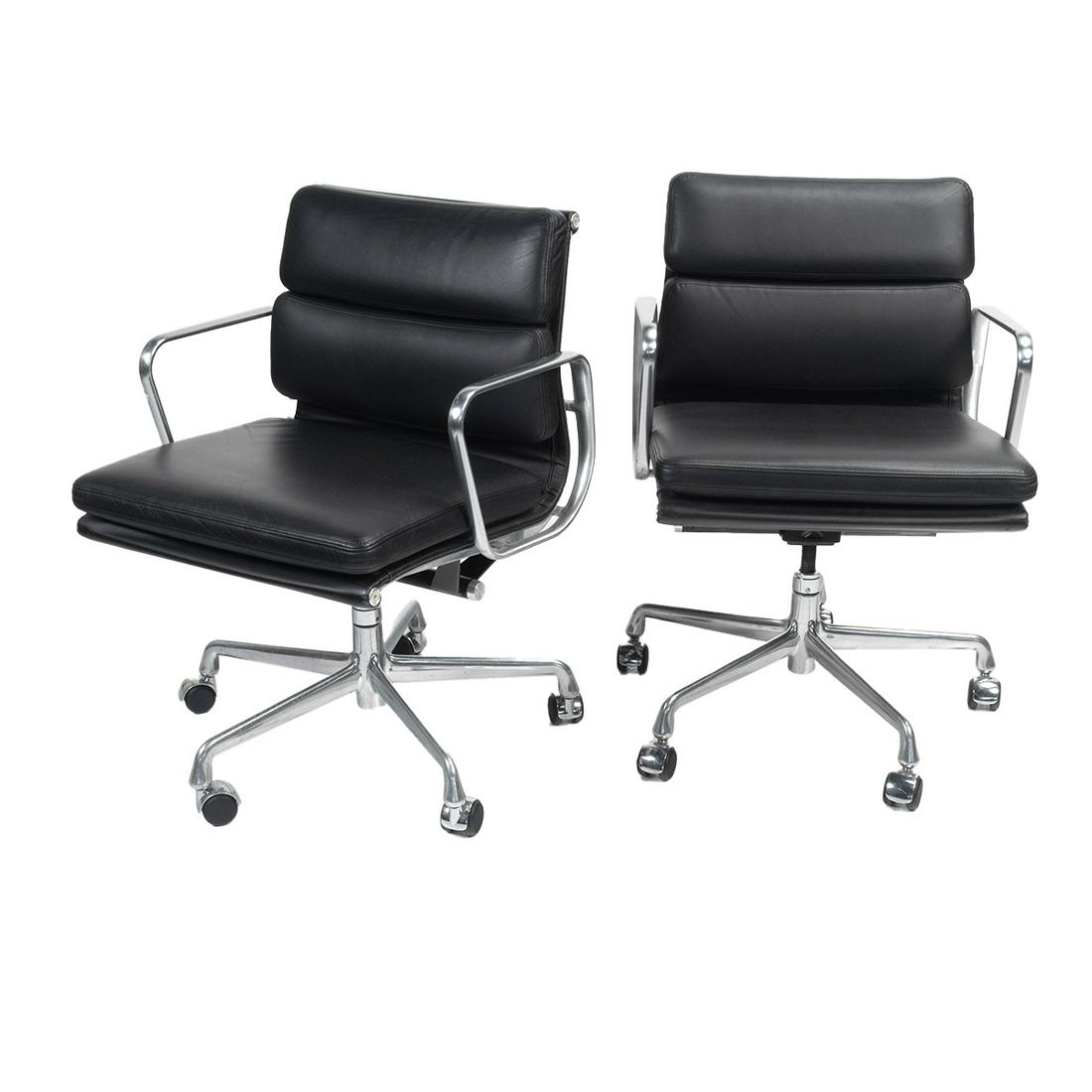 Pair of Eames For Herman Miller Soft Pad Chairs (1 of 3)