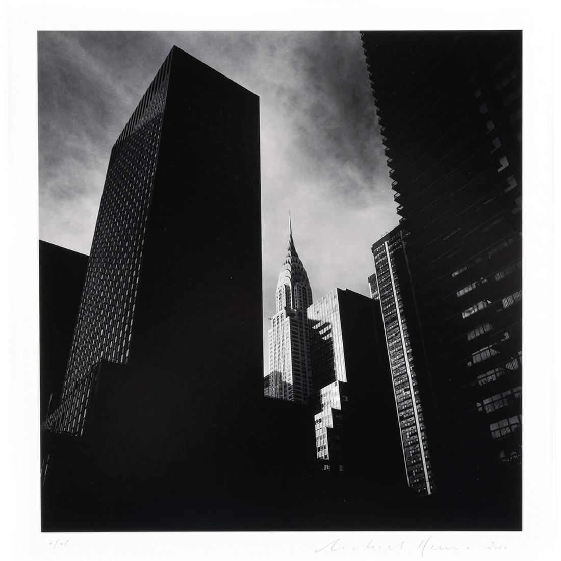 Michael Kenna, Chrysler Building, New York, photo: MICHAEL KENNA (American/British, born 1953), "Chrysler Building, New York," 2000, silver gelatin print mounted on mat, (approximate dimensions - sight: 8 x 7 1/2 inches, matted: 20 x 16 inches); numbe