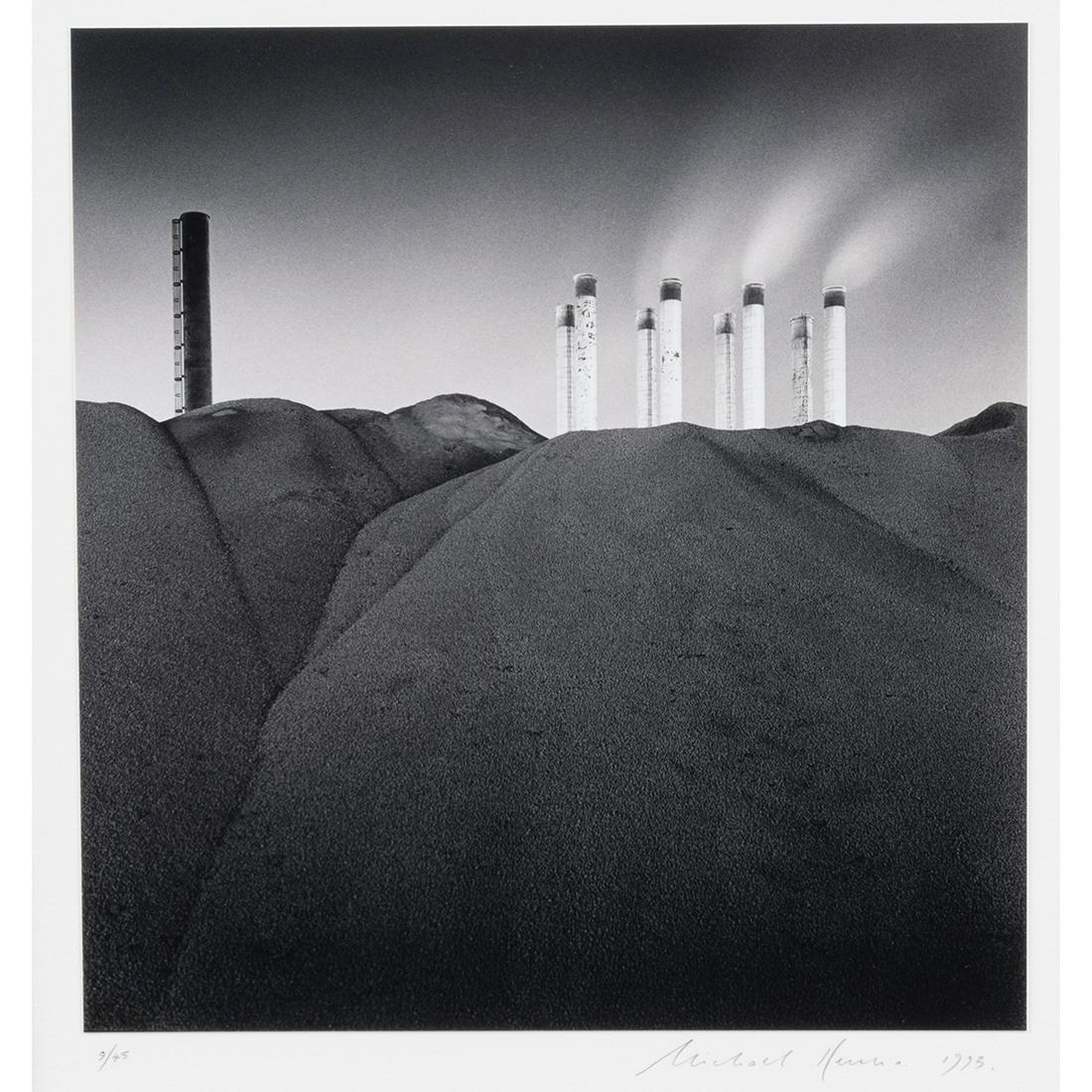 Michael Kenna, The Rouge, Michigan, photo: MICHAEL KENNA (American/British, born 1953), "The Rouge, Michigan," 1993, silver gelatin print mounted on mat, (approximate dimensions - sight: 8 x 7 1/2 inches, matted: 20 x 16 inches); numbered 9/45