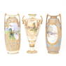 Three Nippon Morimura Export Porcelain Vases