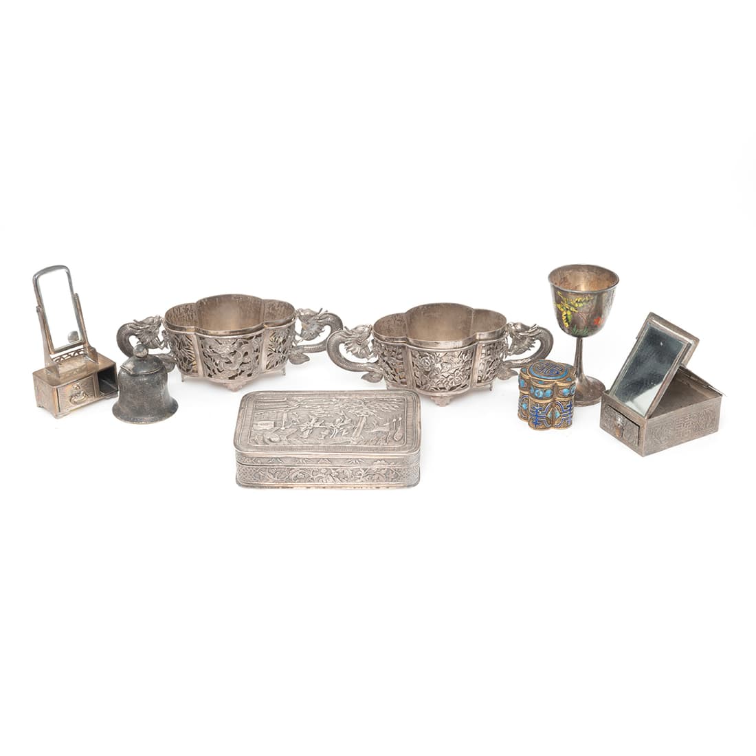 Large Group of Chinese Silver Items (1 of 3)