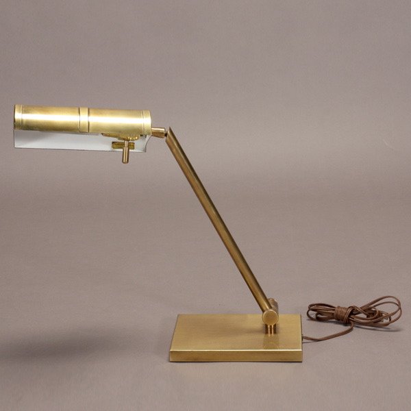 Frederick Cooper Vintage Modern Solid Brass Desk: Frederick Cooper Vintage Modern Solid Brass Desk Lamp. {Dimensions 20 x 9 x 7 inches}