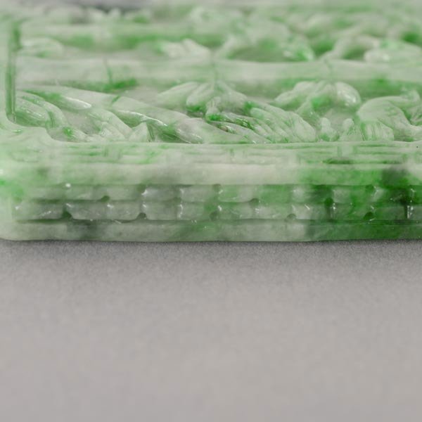 A Rectangular Jadeite Pendant - 5