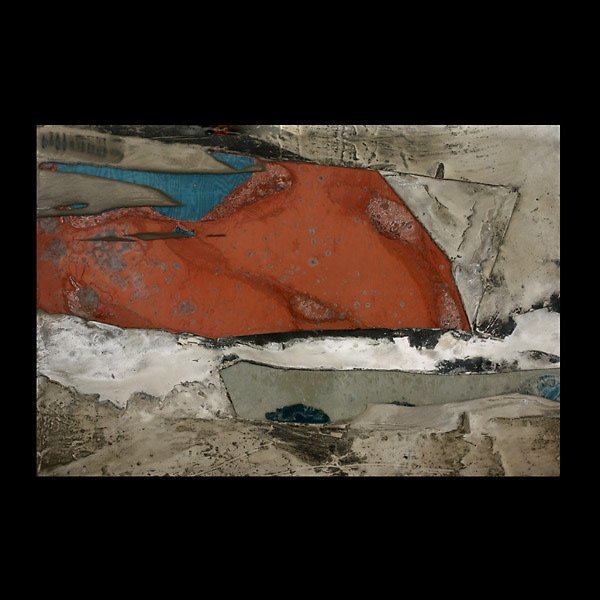 Laddie John Dill Glass & Mixed media on Board: LADDIE JOHN DILL (American b.1943) "Untitled, 1977" Glass and mixed media on wood. 32.50 x 48 inches/ 82.6 x 122 centimeters. Verso: Signed & dated "Laddie John Dill, 1977"