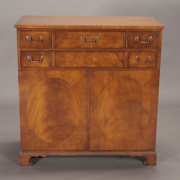 Regency Style "Heritage Henredon" Buffet: Regency Style "Heritage Henredon" Buffet, with silver drawer liner {Dimensions 39 x 38 x 19 inches}