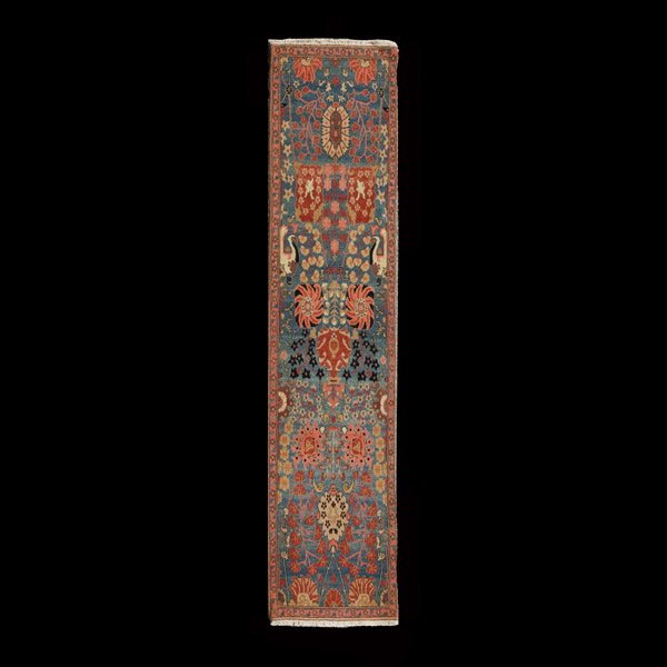 Chinese Runner: 2 feet 8 inches x 8 feet 6 inches: Chinese Runner {Size approximately 2 feet 8 inches x 8 feet 6 inches}